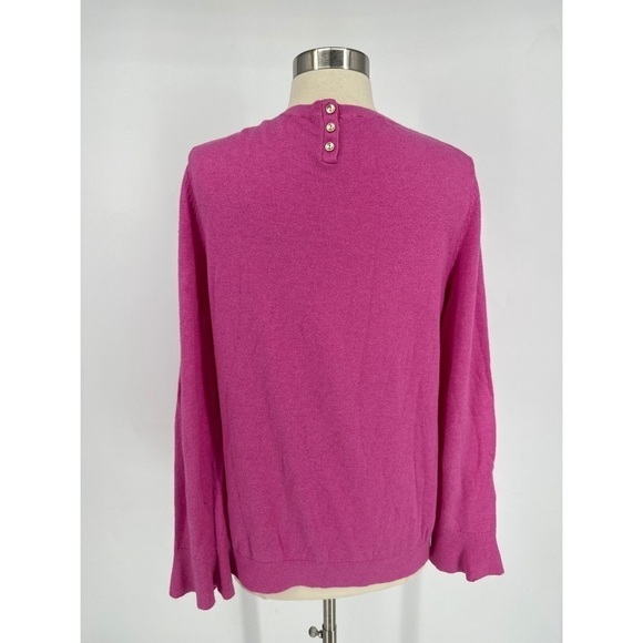 Talbots Cotton Blend Round Neck Long Sleeve Top - Picture 2 of 10